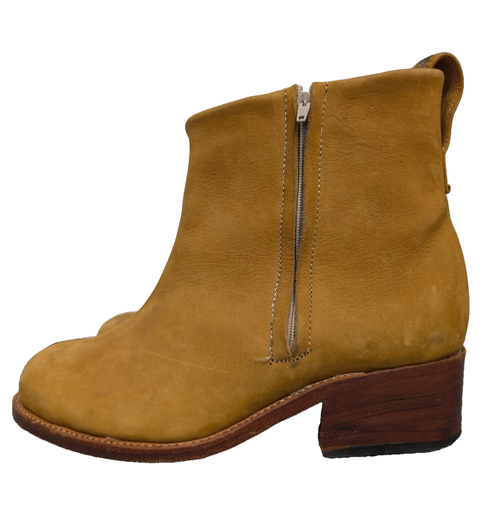 Uxibal Leather Boots Womens 10 Handmade Guatemala Western Sustainable Brown Boho